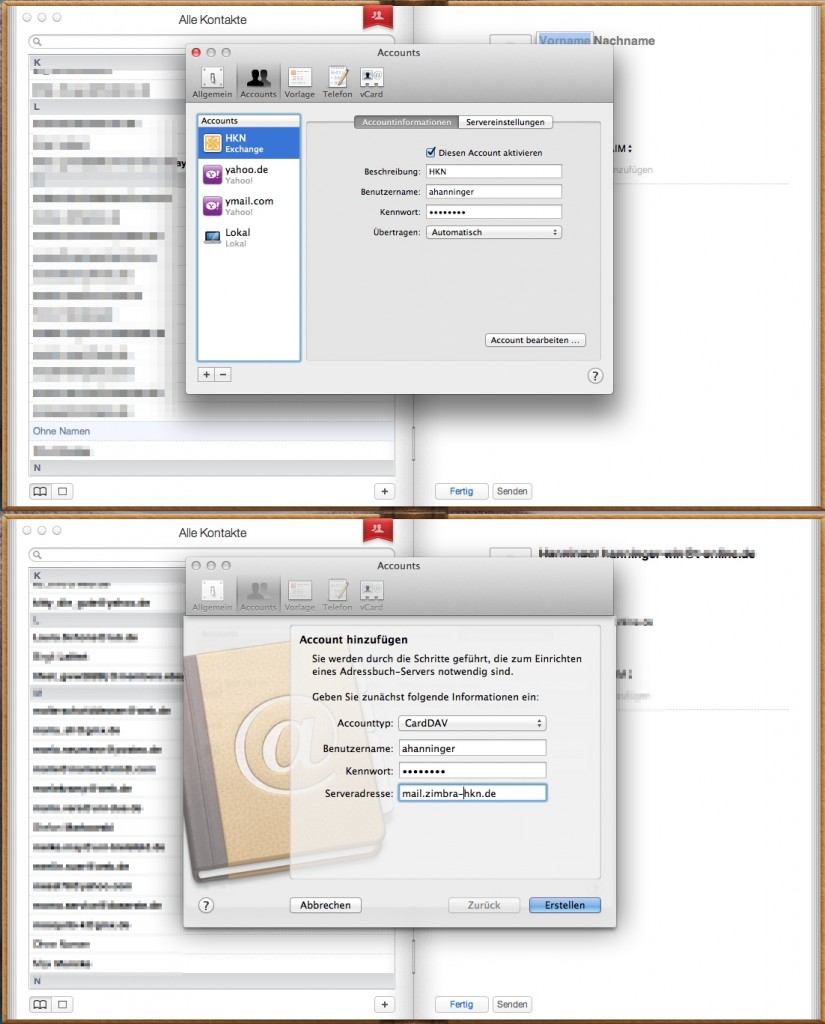 Tutorial: Zimbra mit dem Apple-Adressbuch synchronisieren Tutorial: Zimbra mit dem Apple-Adressbuch synchronisieren