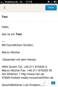 E-Mails mit Seed schreiben