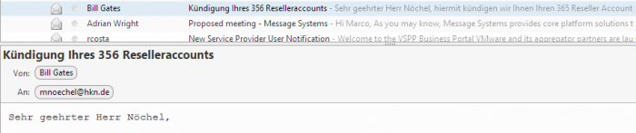 E-Mail von Bill Gates