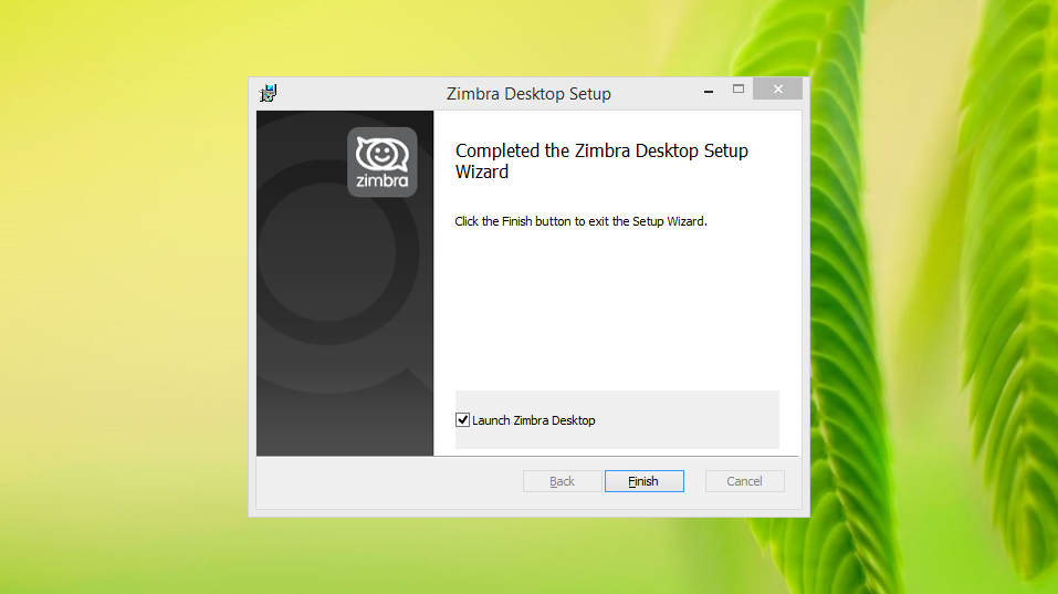zimbra desktop reset