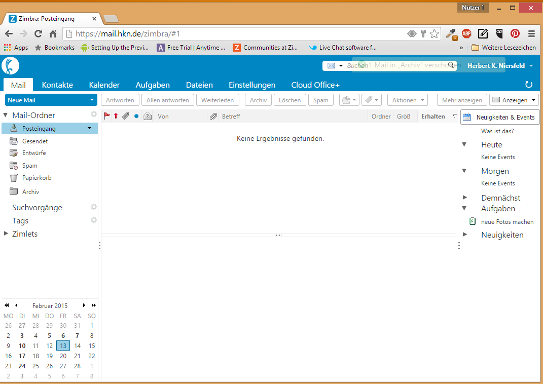 Arbeiten nach dem „Inbox Zero“Prinzip HKN