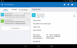 Outlook for Android - Posteingang