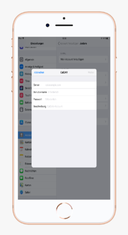 CalDAV Konto hinzufügen
