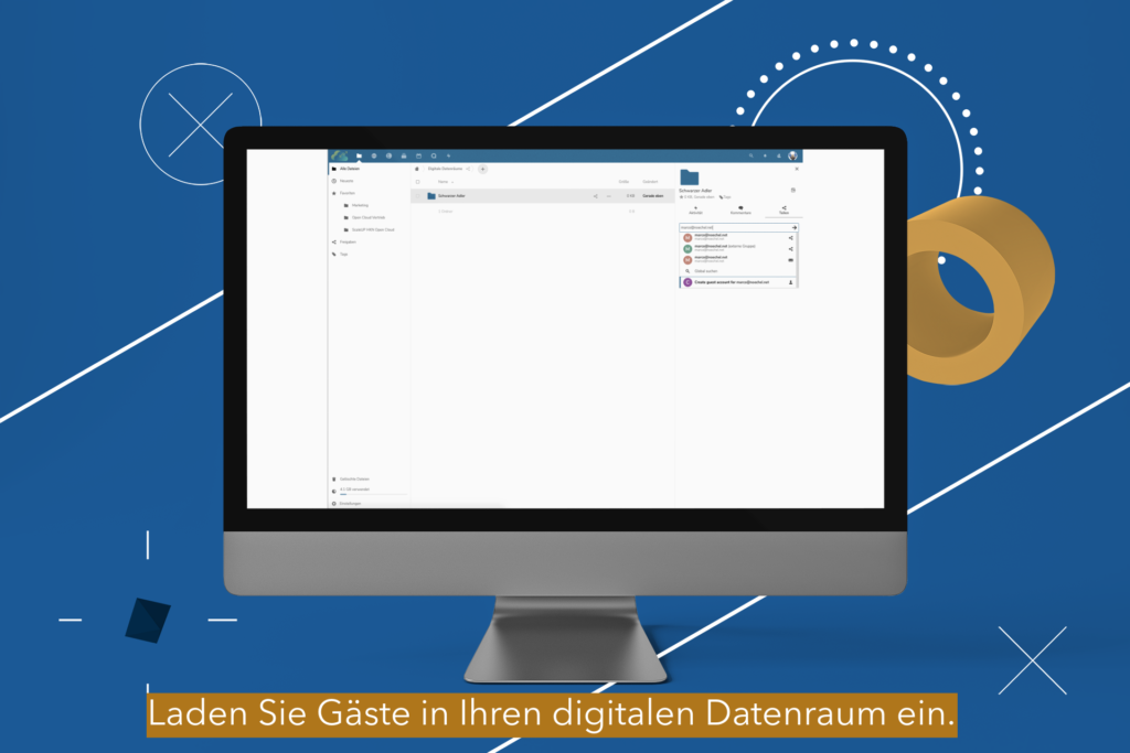 Gäste in die Nextcloud einladen