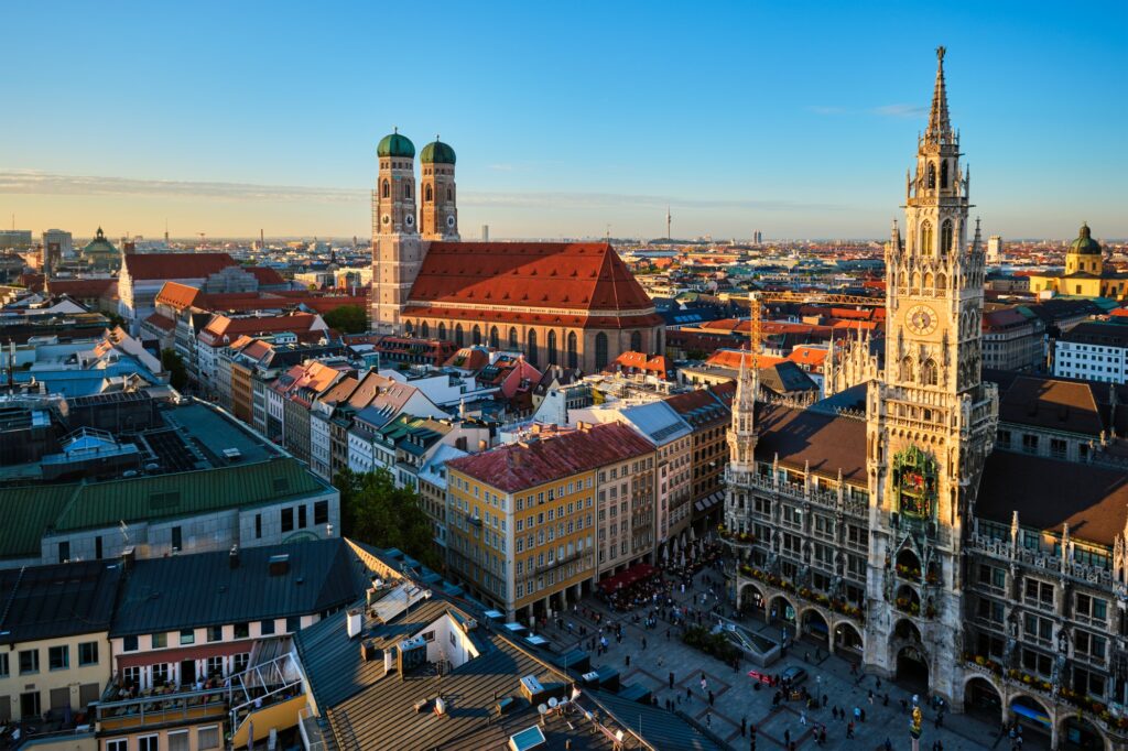 Aerial view of Munich, Germany